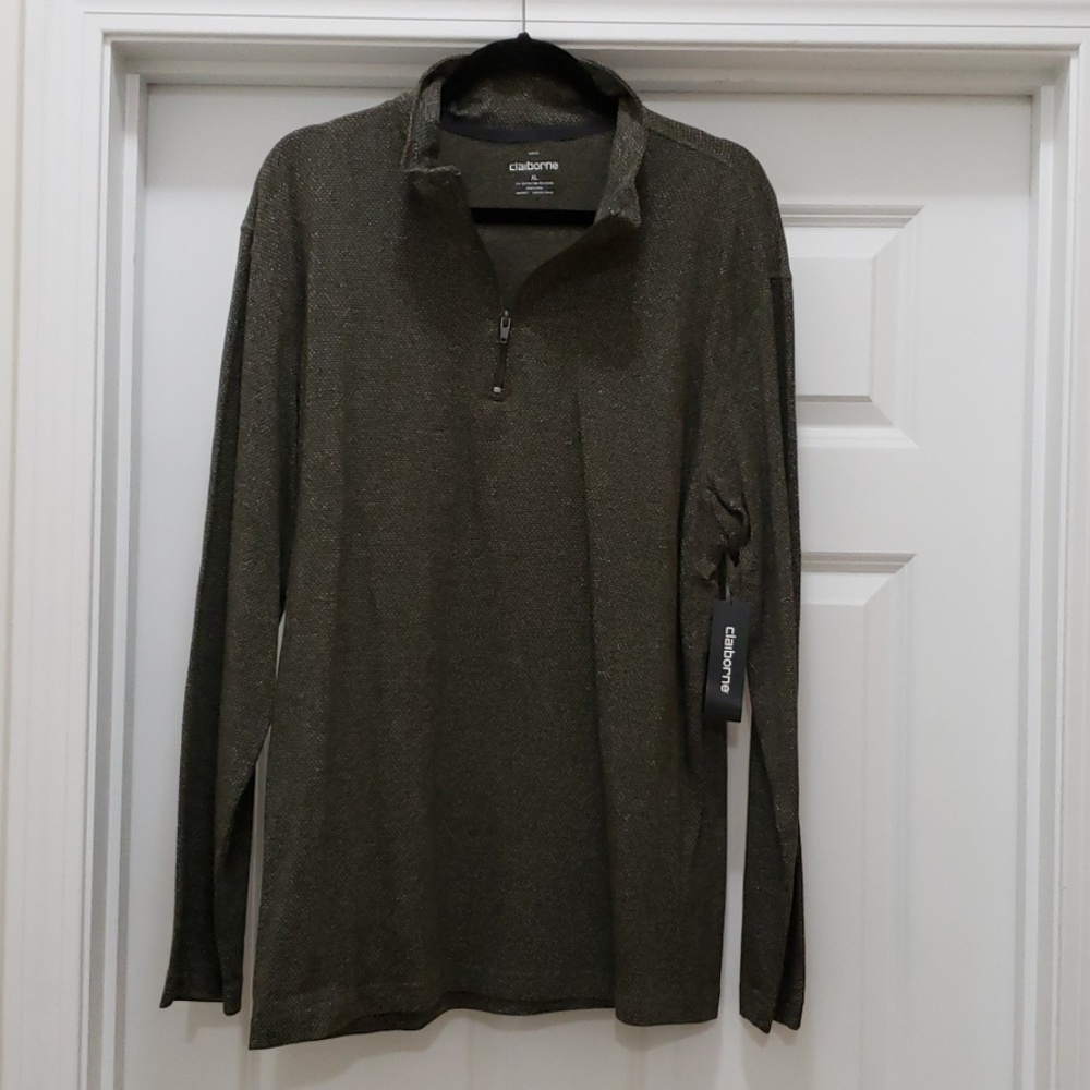 Claiborne Rich Olive Sweatshirt Size XL